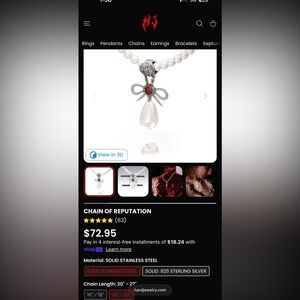 Hard Jewelry Chain of Reputation